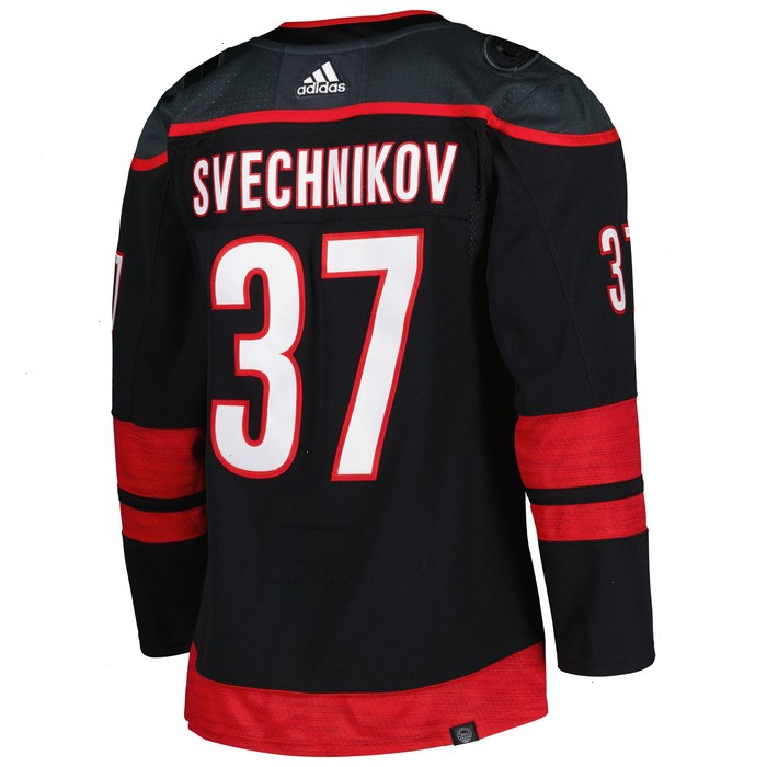 Andrei Svechnikov Carolina Hurricanes adidas Alternate Primegreen Authentic Pro Player Jersey - Black