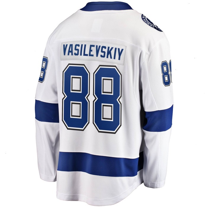 Andrei Vasilevskiy Tampa Bay Lightning Fanatics Branded Away Premier Breakaway Player Jersey - White