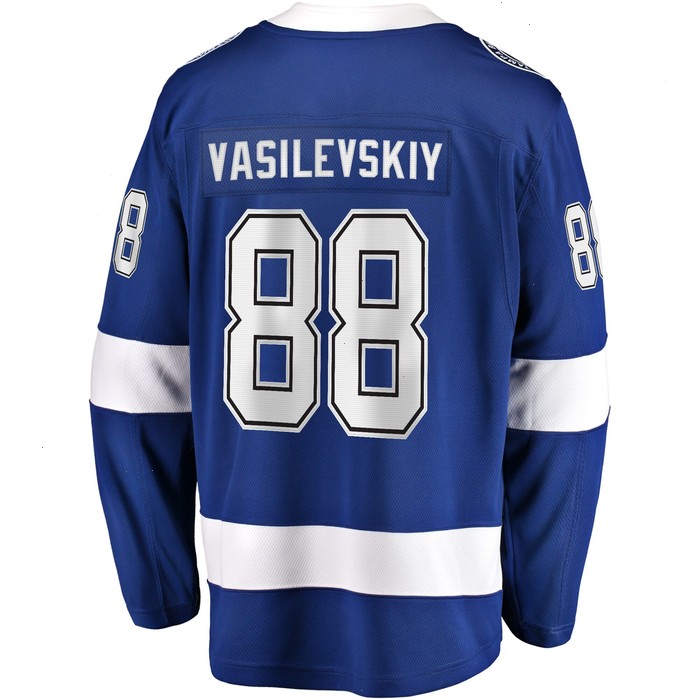 Andrei Vasilevskiy Tampa Bay Lightning Fanatics Branded Home 2022 Stanley Cup Final Breakaway Player Jersey - Blue