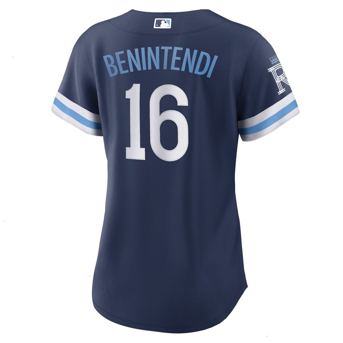 Andrew Benintendi Kansas City Royals Nike Women's 2022 City Connect Replica Player Jersey - Navy