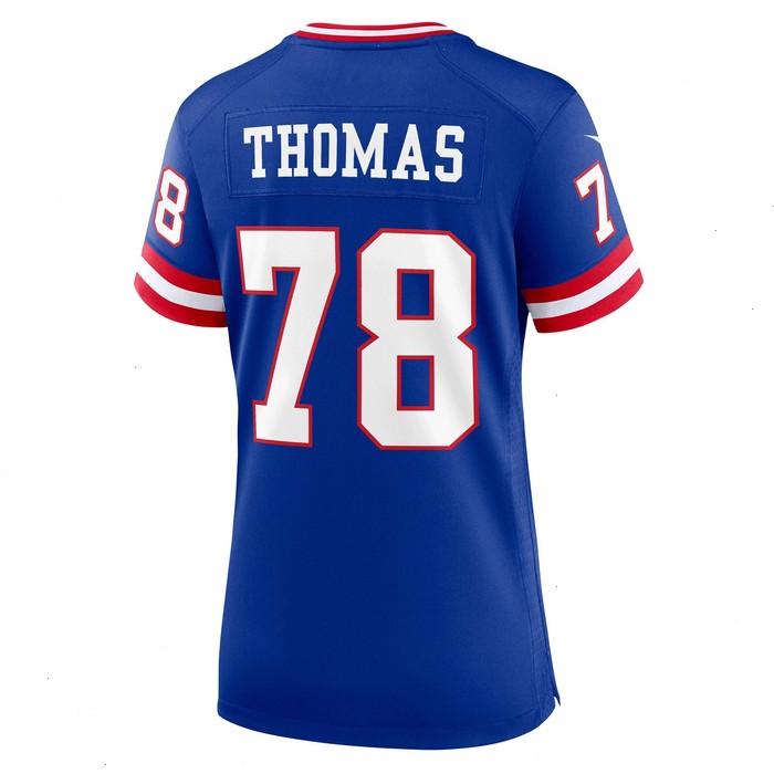 Andrew Thomas New York Giants Nike Women's Classic Player Game Jersey - Royal