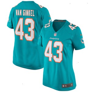 Andrew Van Ginkel Miami Dolphins Nike Women's Game Jersey - Aqua