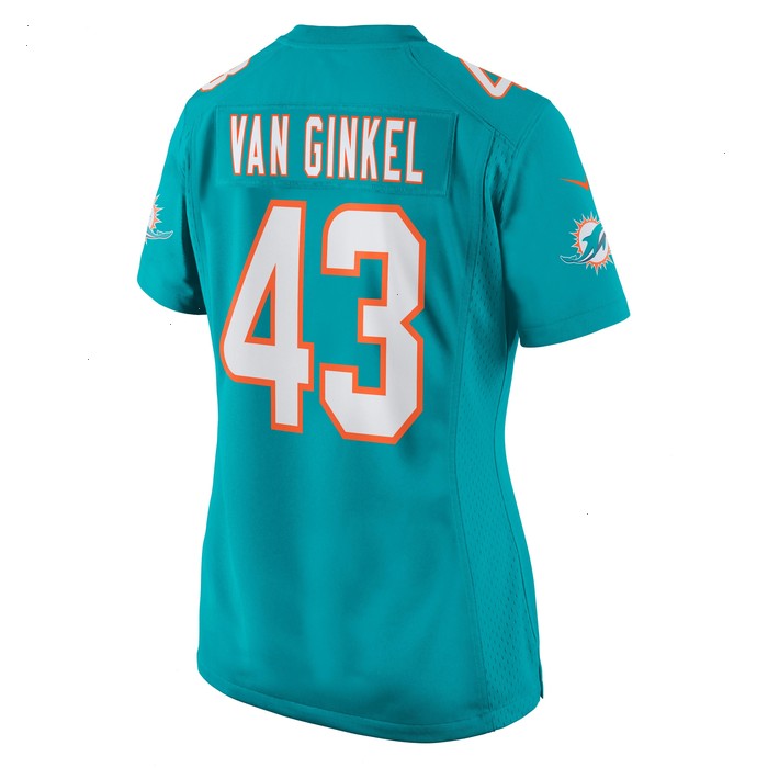 Andrew Van Ginkel Miami Dolphins Nike Women's Game Jersey - Aqua