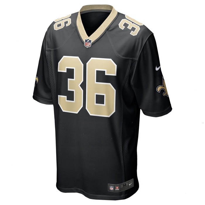 Anthony Johnson New Orleans Saints Nike Team Game Jersey - Black