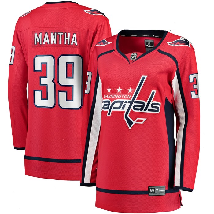 Anthony Mantha Washington Capitals Fanatics Branded Women's 2017/18 Home Breakaway Replica Jersey - Red