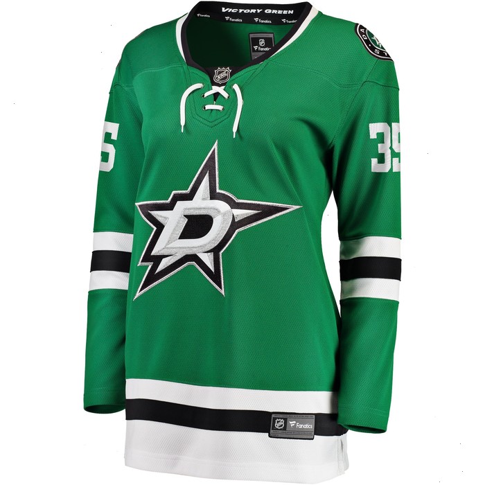 Anton Khudobin Dallas Stars Fanatics Branded Women's Home Breakaway Player Jersey - Kelly Green