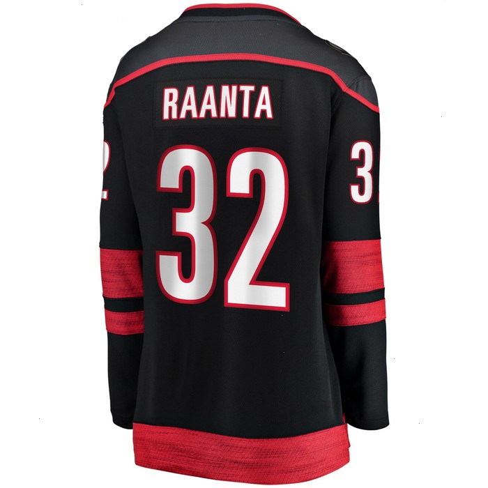 Antti Raanta Carolina Hurricanes Fanatics Branded Women's Home Breakaway Player Jersey - Black