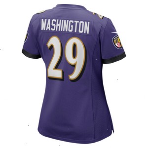 Ar'Darius Washington Baltimore Ravens Nike Women's Player Game Jersey - Purple