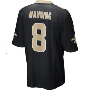 Archie Manning New Orleans Saints Nike Game Retired Player Jersey - Black