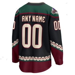 Arizona Coyotes Fanatics Branded 2021/22 Home Breakaway Custom Jersey - Black