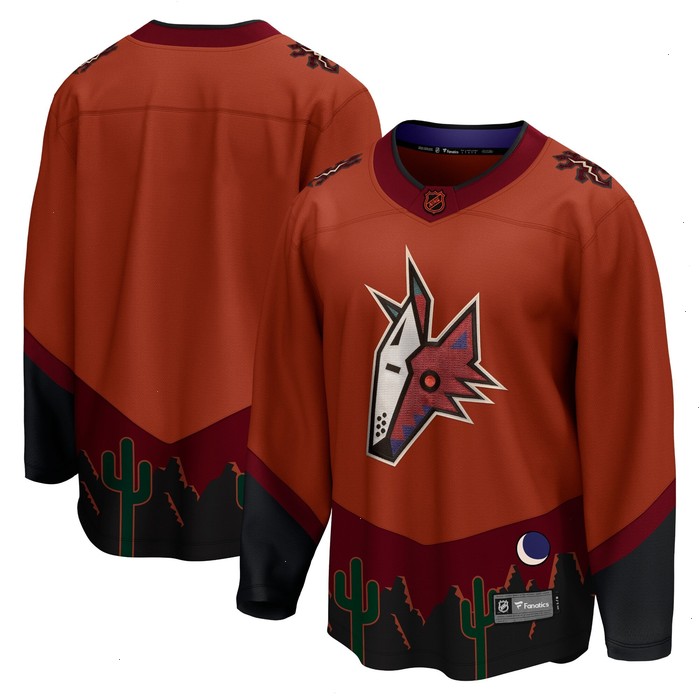 Arizona Coyotes Fanatics Branded Special Edition 2.0 Breakaway Blank Jersey - Burnt Orange