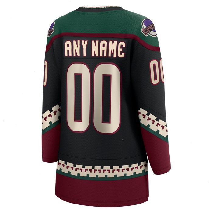 Arizona Coyotes Fanatics Branded Women's 2021/22 Home Breakaway Custom Jersey - Black