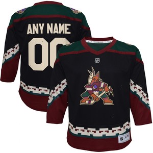 Arizona Coyotes Infant 2021/22 Home Replica Custom Jersey - Black