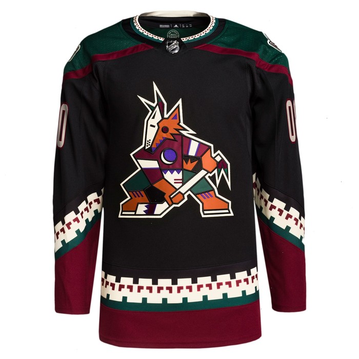 Arizona Coyotes adidas Home Primegreen Authentic Pro Custom Jersey - Black