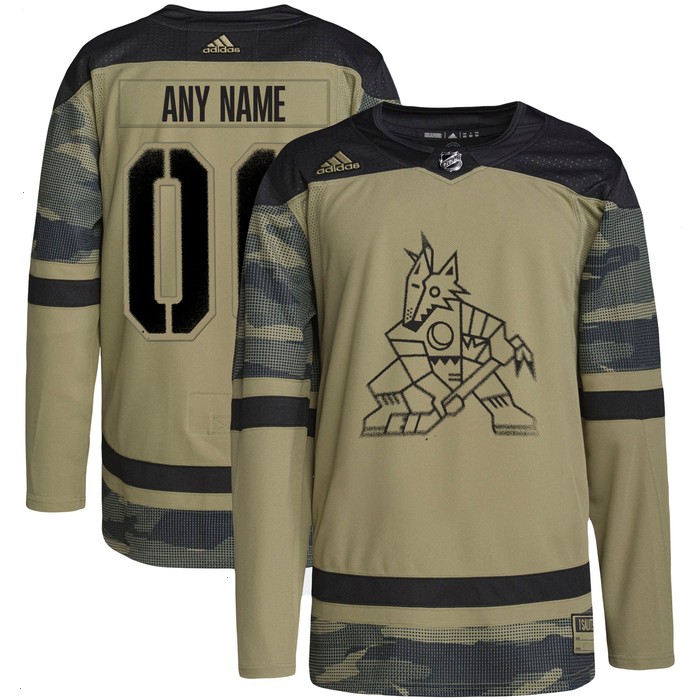 Arizona Coyotes adidas Military Appreciation Team Authentic Custom Practice Jersey - Camo