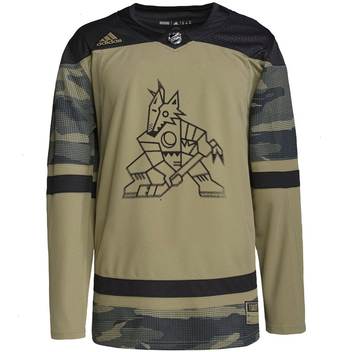 Arizona Coyotes adidas Military Appreciation Team Authentic Custom Practice Jersey - Camo