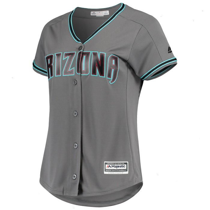 Arizona Diamondbacks Majestic Women's Road Official Team Jersey - Gray