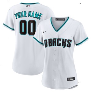 Arizona Diamondbacks Nike Women's Home Replica Custom Jersey - White