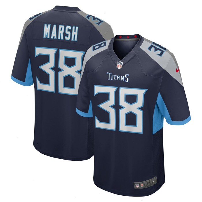 Armani Marsh Tennessee Titans Nike Team Game Jersey - Navy