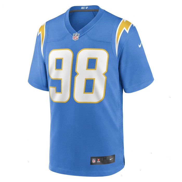 Austin Johnson Los Angeles Chargers Nike Game Player Jersey - Powder Blue