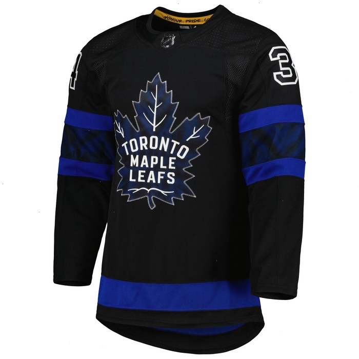 Auston Matthews Toronto Maple Leafs adidas Alternate Primegreen Authentic Pro Player Jersey - Black