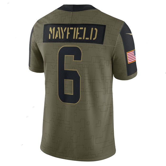 Baker Mayfield Cleveland Browns Nike 2021 Salute To Service Limited Player Jersey - Olive