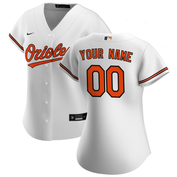 Baltimore Orioles Nike Women's Home Replica Custom Jersey - White