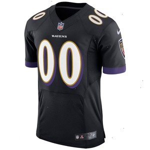 Baltimore Ravens Nike Speed Machine Elite Custom Jersey - Black