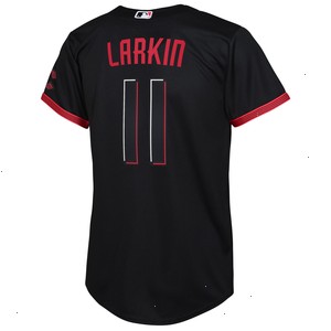 Barry Larkin Cincinnati Reds Nike Youth 2023 City Connect Replica Player Jersey - Black