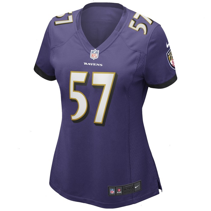 Bart Scott Baltimore Ravens Nike Women's Game Retired Player Jersey - Purple