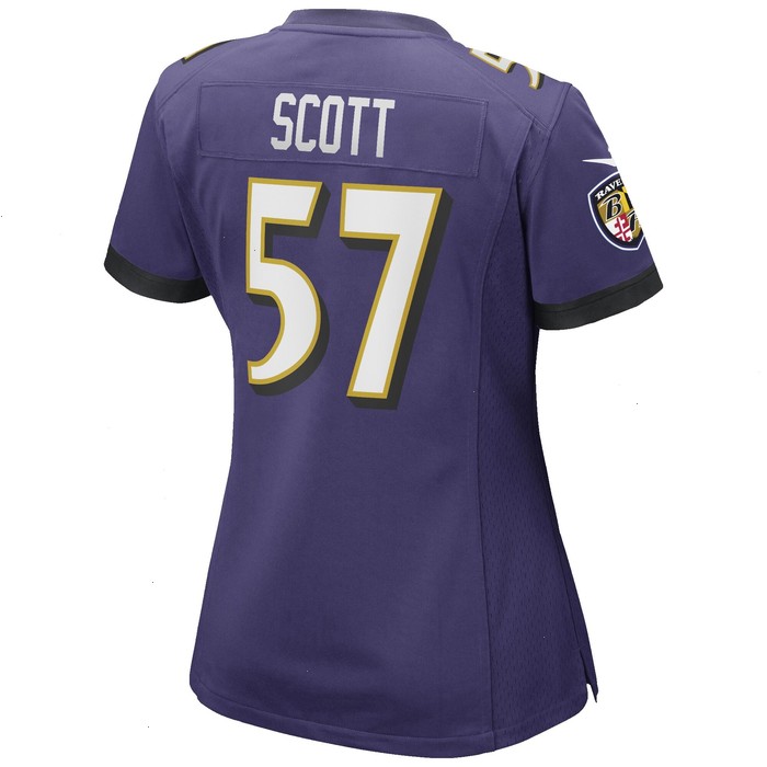 Bart Scott Baltimore Ravens Nike Women's Game Retired Player Jersey - Purple