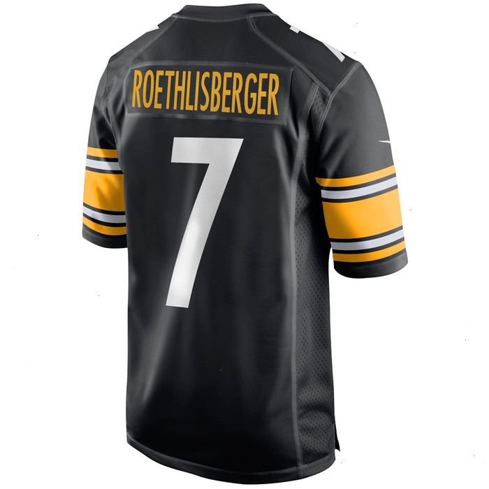 Ben Roethlisberger Pittsburgh Steelers Nike Team Game Jersey - Black