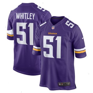 Benton Whitley Minnesota Vikings Nike Home Game Player Jersey - Purple