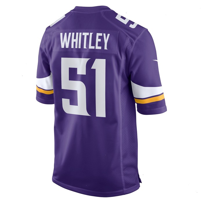 Benton Whitley Minnesota Vikings Nike Home Game Player Jersey - Purple