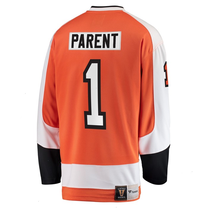 Bernie Parent Philadelphia Flyers Fanatics Branded Premier Breakaway Retired Player Jersey - Orange