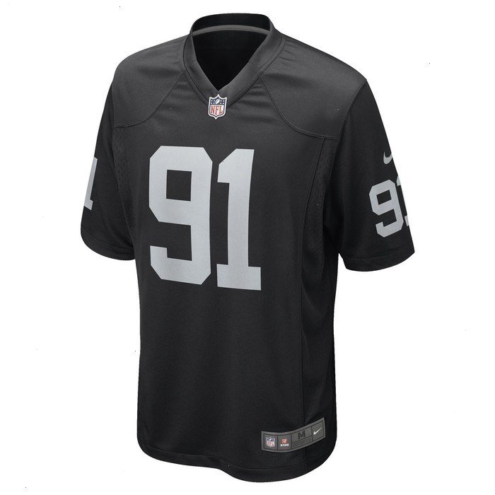 Bilal Nichols Las Vegas Raiders Nike Game Player Jersey - Black