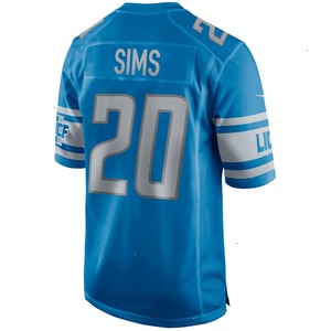 Billy Sims Detroit Lions Nike Game Retired Player Jersey - Blue