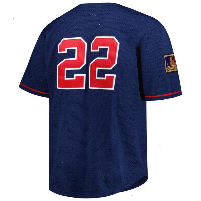 Bo Jackson California Angels Mitchell & Ness Big & Tall Cooperstown Collection Batting Practice Replica Jersey - Navy