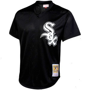 Bo Jackson Chicago White Sox Mitchell & Ness Cooperstown Collection Big & Tall Mesh Batting Practice Jersey - Black