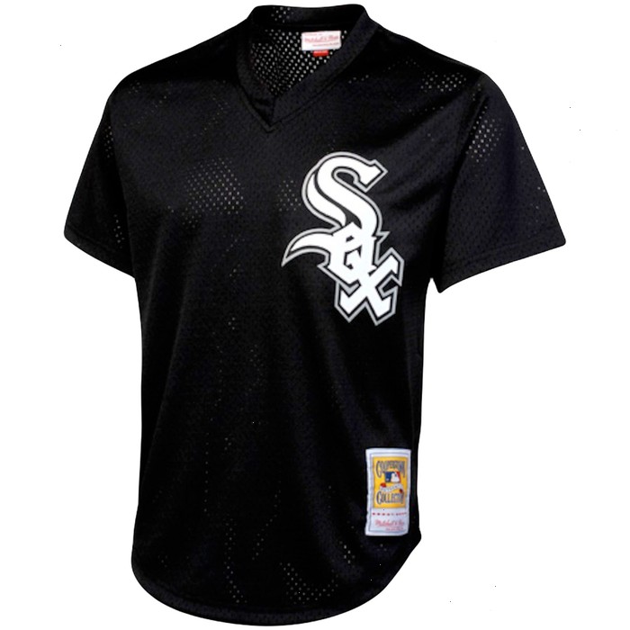 Bo Jackson Chicago White Sox Mitchell & Ness Cooperstown Collection Big & Tall Mesh Batting Practice Jersey - Black