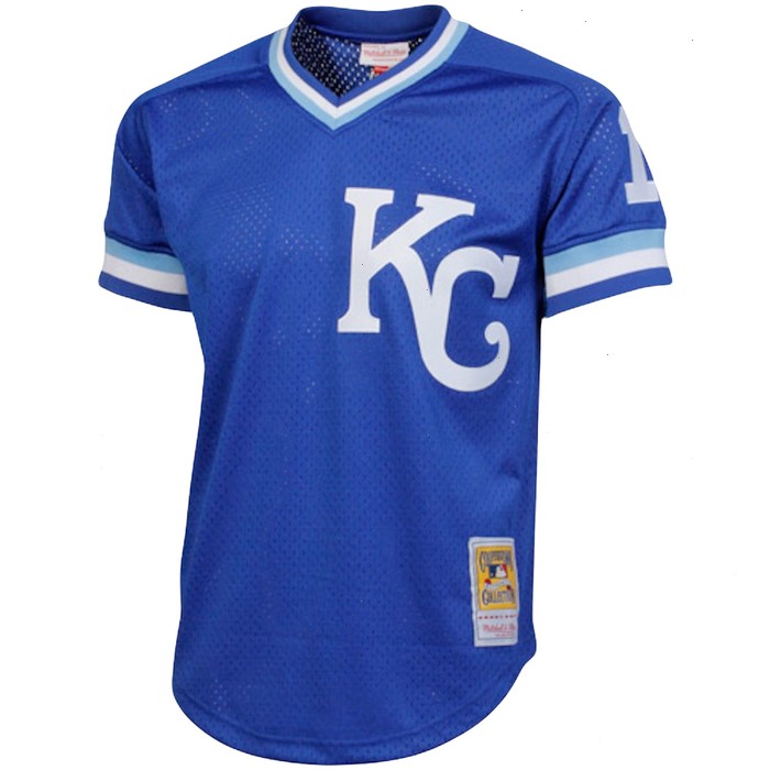 Bo Jackson Kansas City Royals Mitchell & Ness Cooperstown Collection Big & Tall Mesh Batting Practice Jersey - Royal