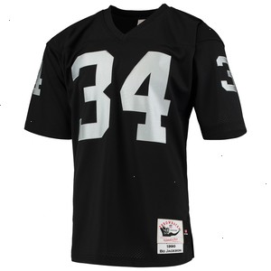 Bo Jackson Las Vegas Raiders Mitchell & Ness 1990 Authentic Throwback Retired Player Jersey - Black