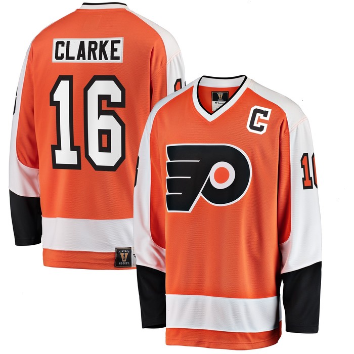 Bobby Clarke Philadelphia Flyers Fanatics Branded Premier Breakaway Retired Player Jersey - Orange