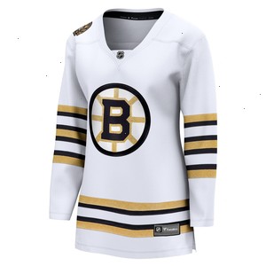 Boston Bruins Fanatics Branded Women's 100th Anniversary Premier Breakaway Jersey - White