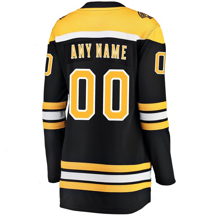 Boston Bruins Fanatics Branded Women's Home Breakaway Custom Jersey - Black