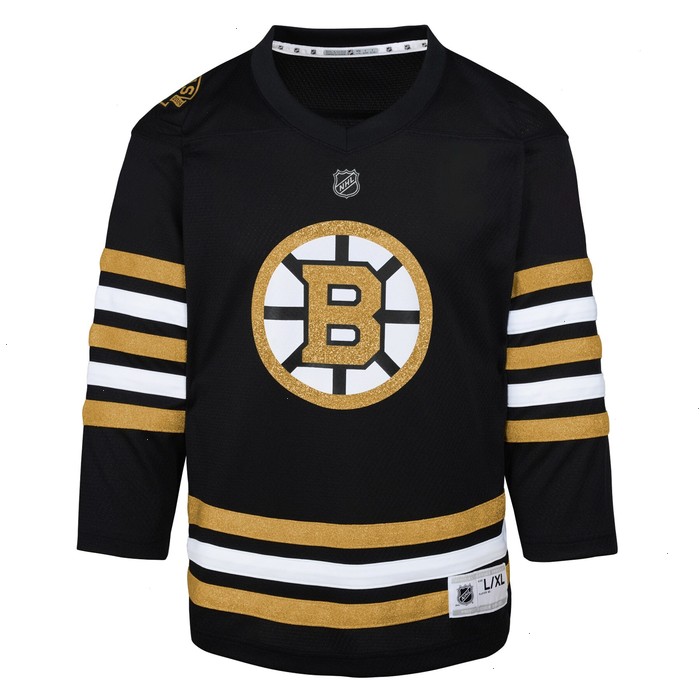 Boston Bruins Preschool 100th Anniversary Replica Jersey - Black