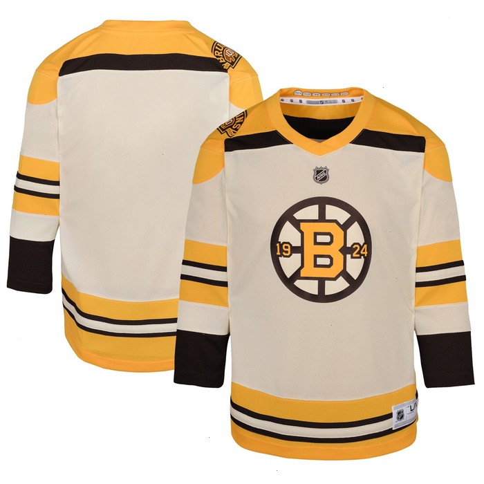 Boston Bruins Preschool 100th Anniversary Replica Jersey - Cream