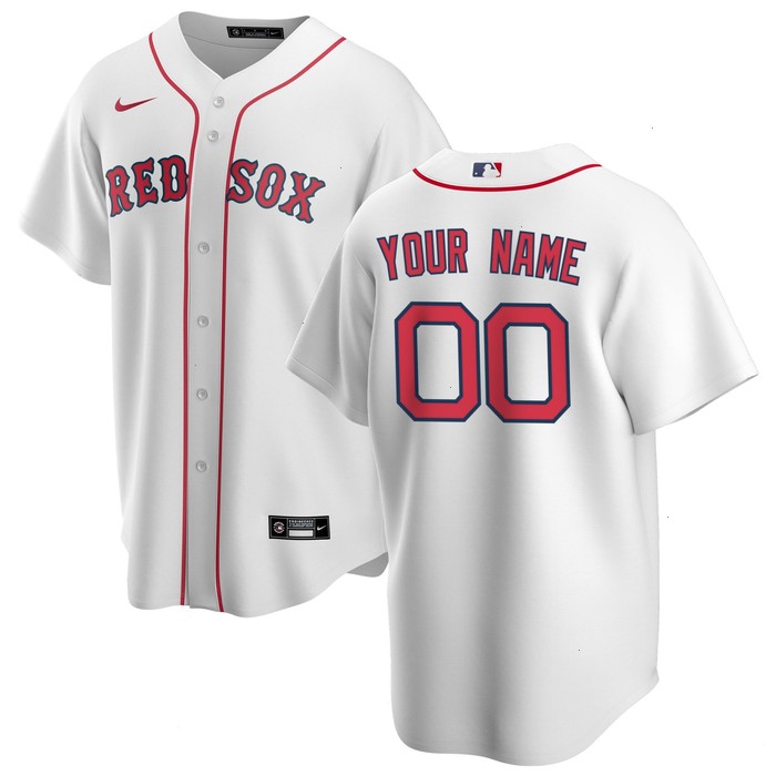 Boston Red Sox Nike Home Replica Custom Jersey - White