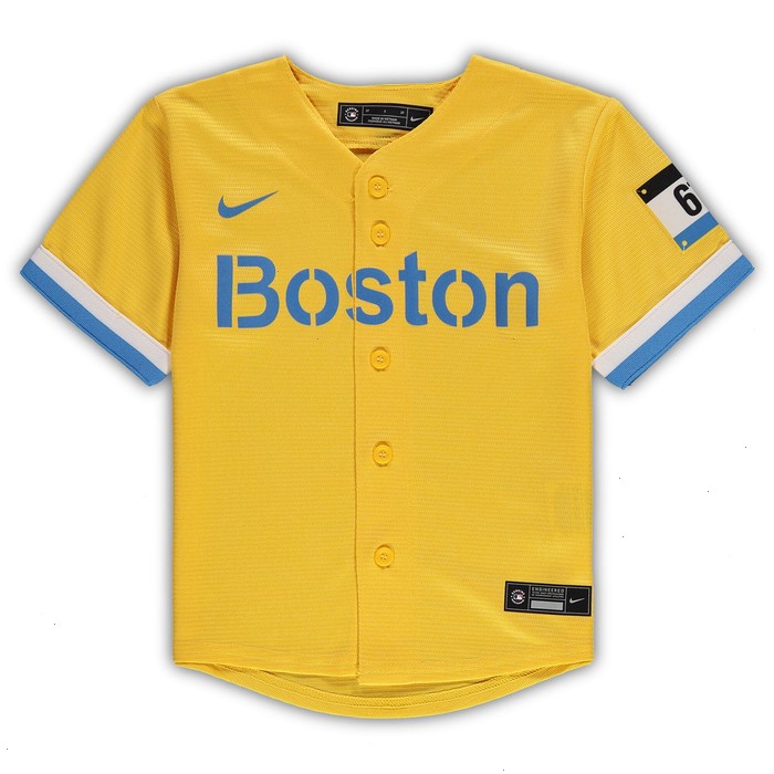 Boston Red Sox Nike Toddler MLB City Connect Replica Team Jersey - Gold