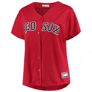 Boston Red Sox Women's Plus Size Alternate Replica Team Jersey - Red